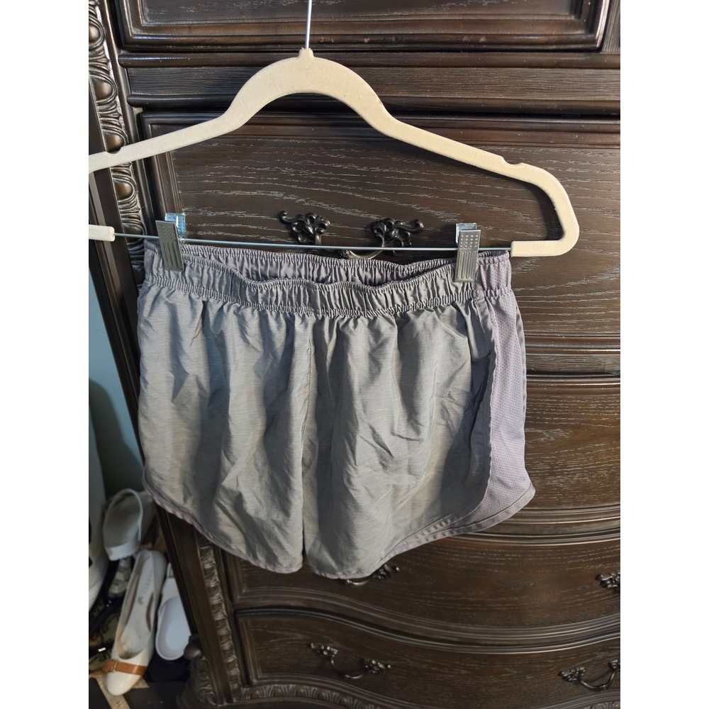 Nike Dri-FIT Tempo Running Shorts Womens Medium Gray Athletic Mesh Activewear - Picture 3 of 6